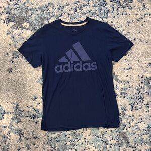 Adidas Men's Dark Blue Logo Tee